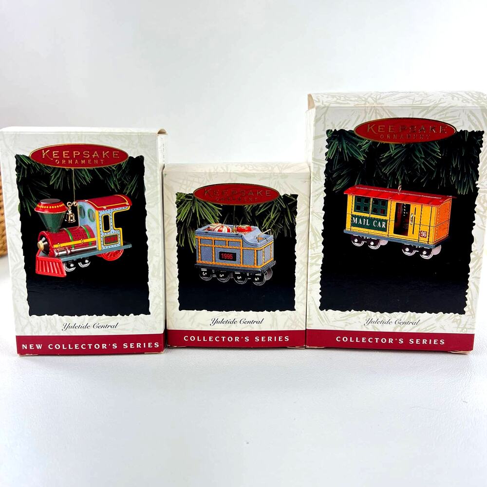 Hallmark Keepsake Ornaments Yuletide Central Collectors Series 1,2,3 - Picture 2 of 12